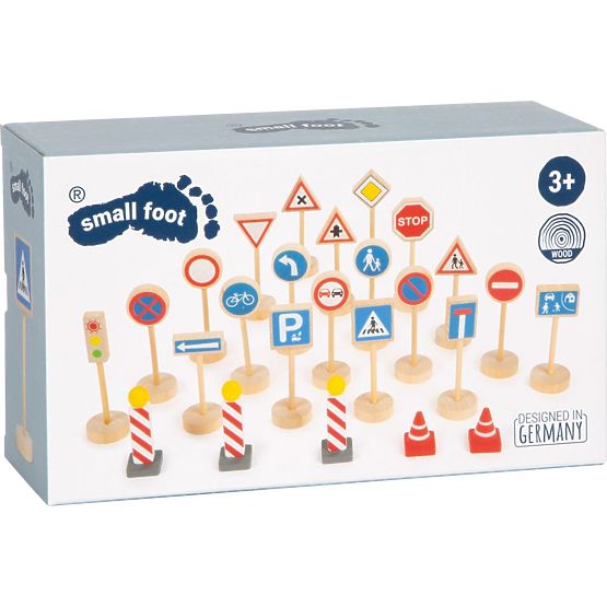 Dřevěná sada dopravních značek