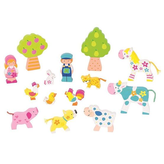 Dřevěná sada na skládání Susibelle