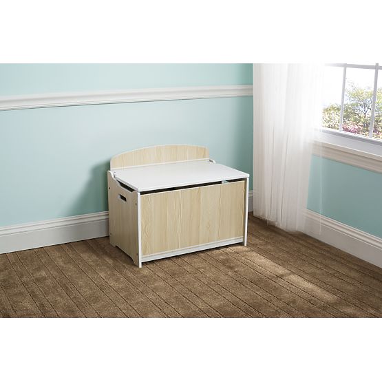 Dřevěná truhla na hračky - natural