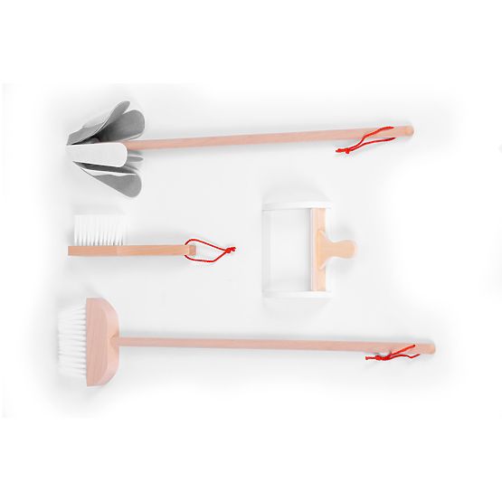 Dřevěná úklidová sada vozík ECOTOYS