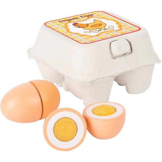 Dřevěná vejce na suchý zip