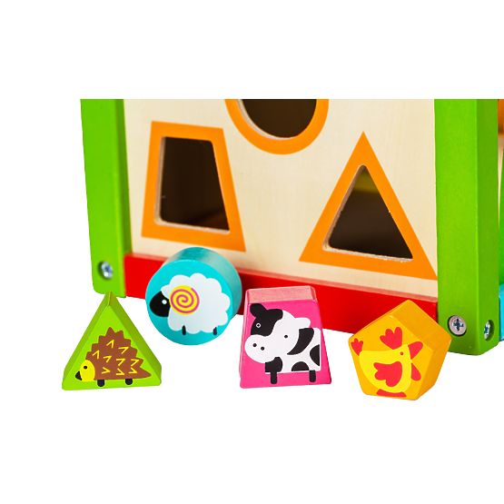 Dřevěná vzdělávací hračka s labyrintem 