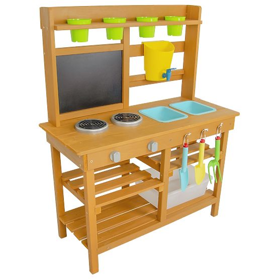 Dřevěná zahradní kuchyňka