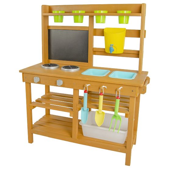 Dřevěná zahradní kuchyňka