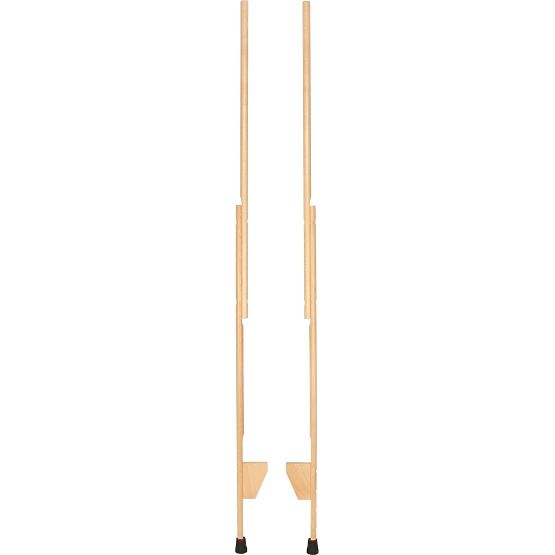 Dřevěné chůdy s nastavitelnou výškou, 177 cm