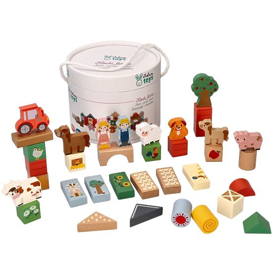 Dřevěné kostky - Dobrodružství na farmě