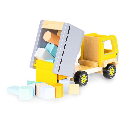 Dřevěné popelářské auto EcoToys