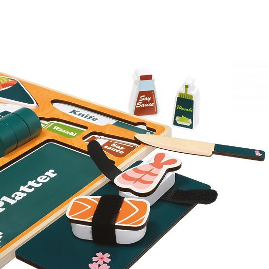 Dřevěné Sushi - 3D puzzle