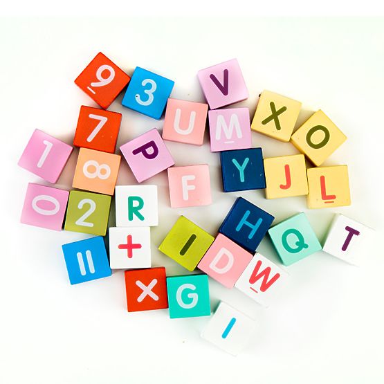 Dřevěné vzdělávací kostky město podložka 121 kusů ECOTOYS