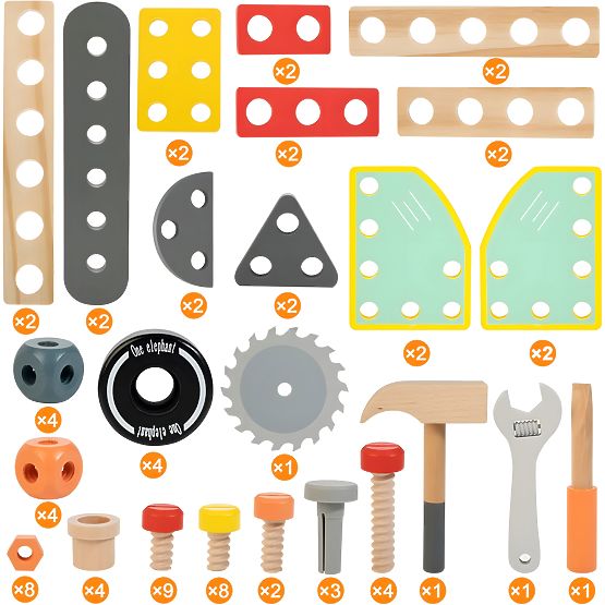 Dřevěný dětský pracovní stůl ECOTOYS