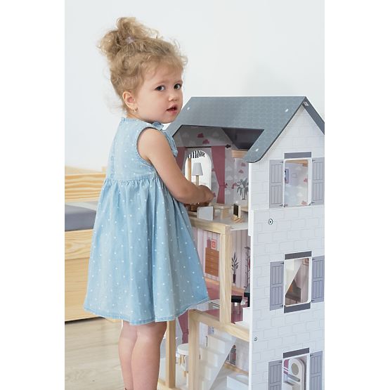 Dřevěný domeček pro panenky Amélie