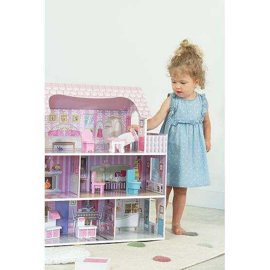 Dřevěný domeček pro panenky Bella 