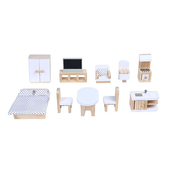 Dřevěný domeček pro panenky Emma