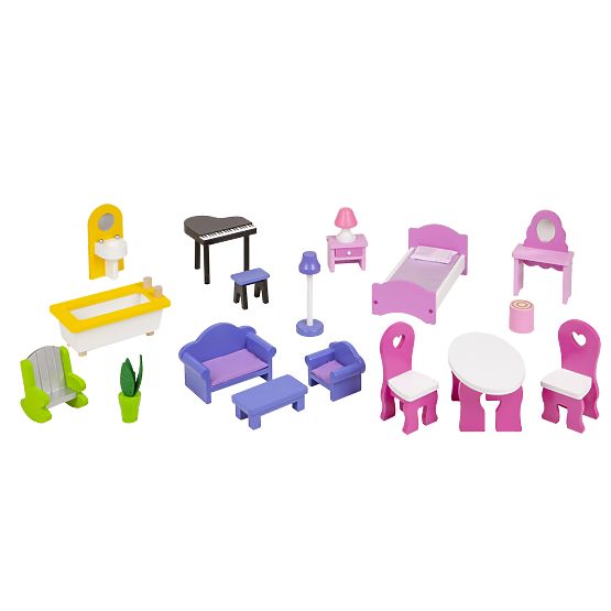 Dřevěný domeček pro panenky Lilly 