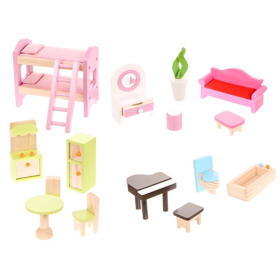 Dřevěný domeček pro panenky Pohádková rezidence