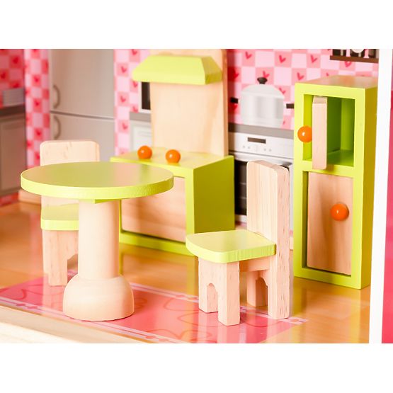 Dřevěný domeček pro panenky Pohádková rezidence