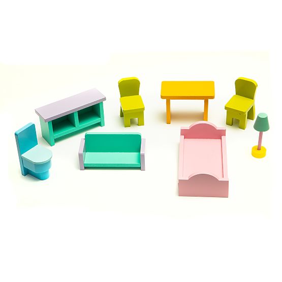 Dřevěný domeček pro panenky s výtahem Melissa