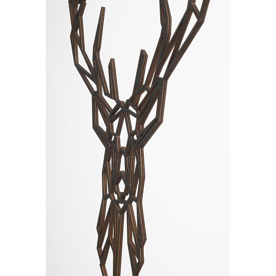 Dřevěný geometrický obraz - Jelen 2 - různé barvy Barva: černá