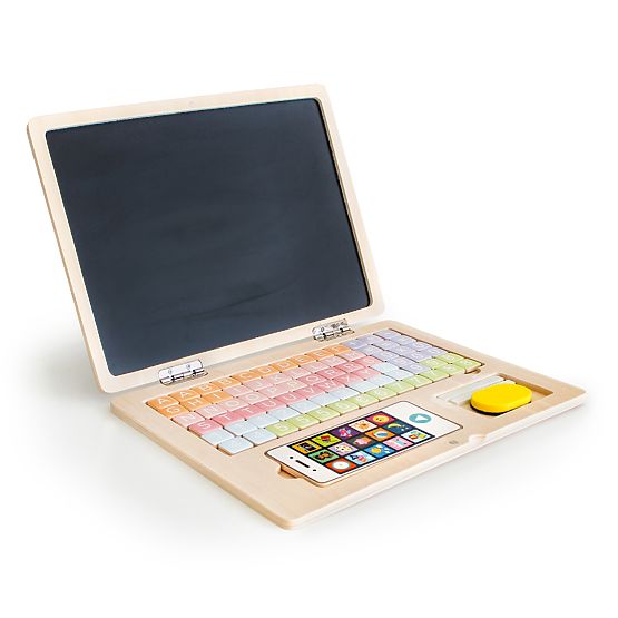 Dřevěný magnetický notebook