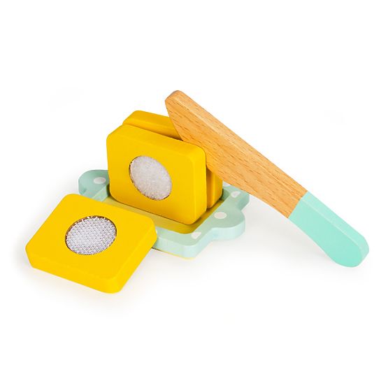 Dřevěný toustovač s příslušenstvím