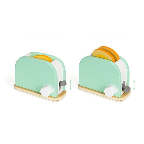 Dřevěný toustovač s příslušenstvím