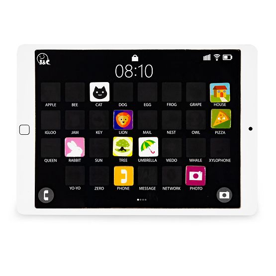 Dřevěný vzdělávací tablet magnetická tabule křídová ECOTOYS