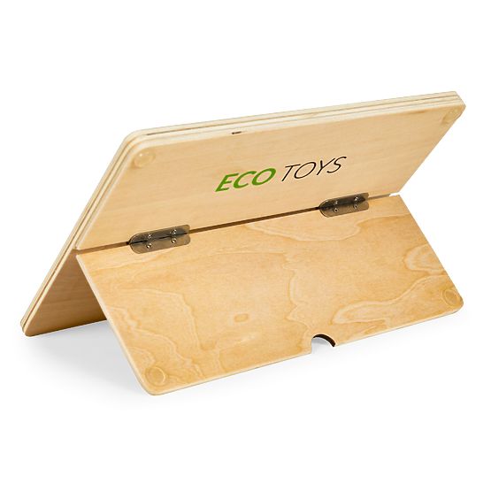 Dřevěný vzdělávací tablet magnetická tabule křídová ECOTOYS