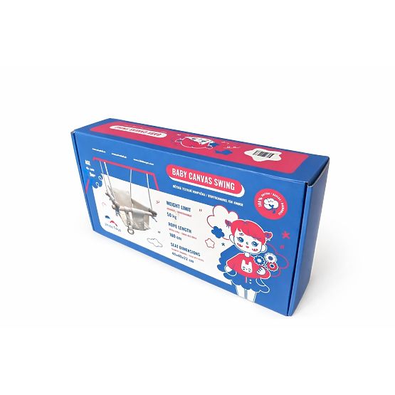 2Kids Toys Dětská textilní houpačka 100% bavlna béžová