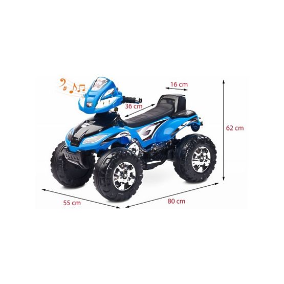 Elektrická čtyřkolka Toyz Cuatro blue Modrá