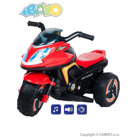 Elektrická motorka BAYO KICK red Červená