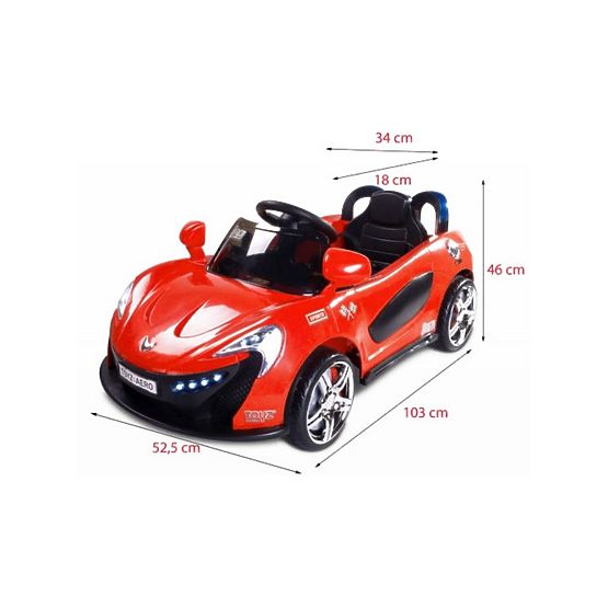 Elektrické autíčko Toyz  Aero - 2 motory a rychlosti červené