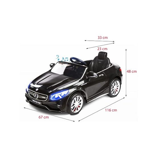 Elektrické autíčko Toyz Mercedes-Benz S63 AMG-2 motory pink Růžová