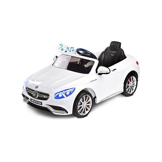 Elektrické autíčko Toyz Mercedes-Benz S63 AMG-2 motory white Bílá