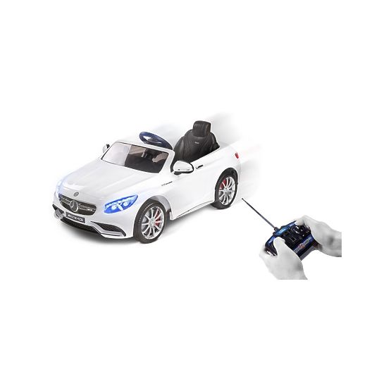 Elektrické autíčko Toyz Mercedes-Benz S63 AMG-2 motory white Bílá