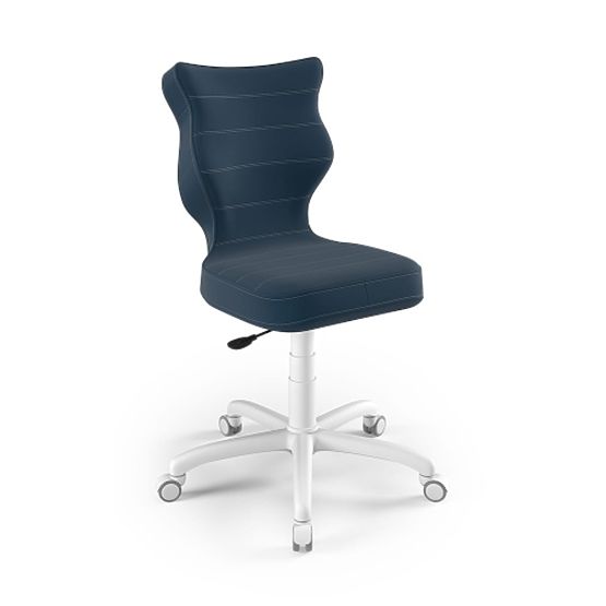 Ergonomická židle k psacímu stolu upravená na výšku 146-176,5 cm - námořnická modrá