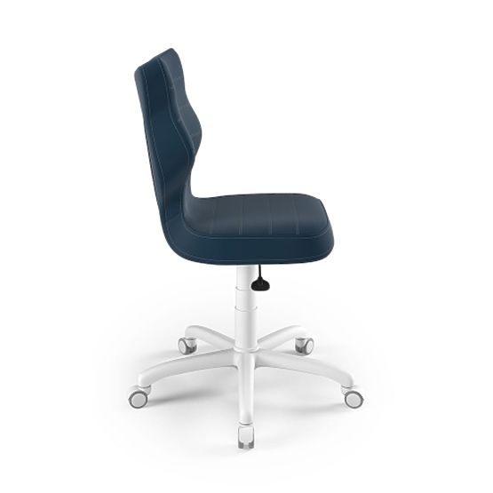 Ergonomická židle k psacímu stolu upravená na výšku 146-176,5 cm - námořnická modrá