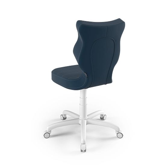 Ergonomická židle k psacímu stolu upravená na výšku 146-176,5 cm - námořnická modrá