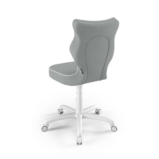 Ergonomická židle k psacímu stolu upravená na výšku 146-176,5 cm - šedá 