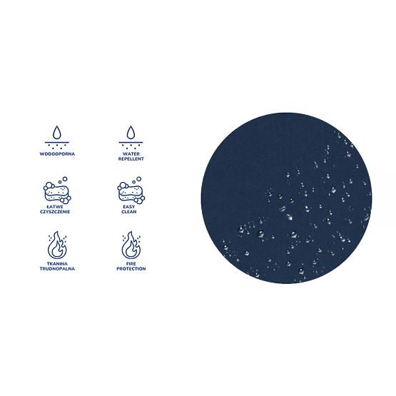 Ergonomická židle k psacímu stolu upravená na výšku 159-188 cm -  námořnická modrá