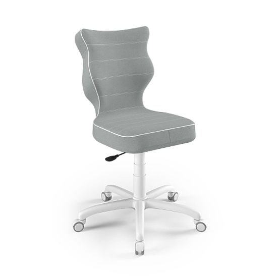 Ergonomická židle k psacímu stolu upravená na výšku 159-188 cm - šedá