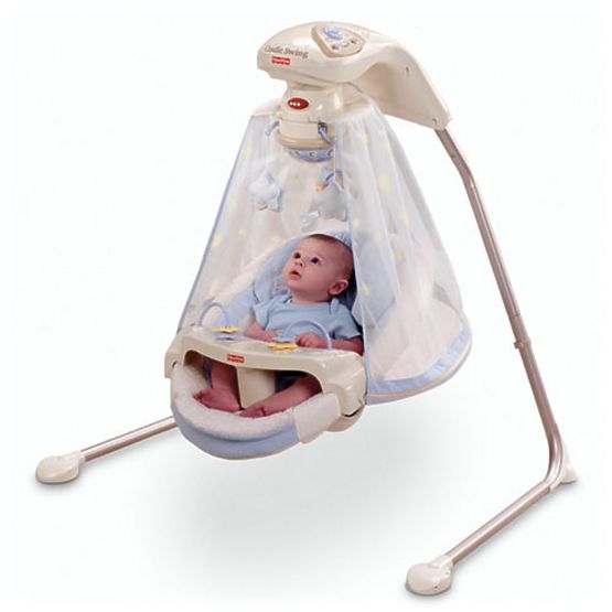 Fisher Price Houpačka s Baldachýnem Starlight Papasan