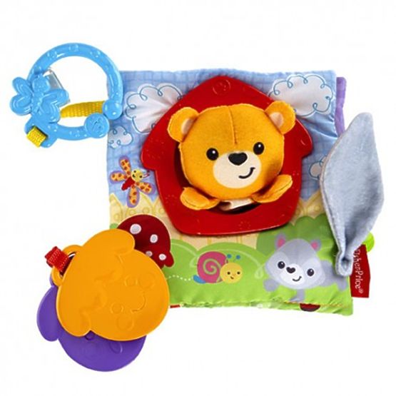 Fisher Price Látková knížka se zvířátky