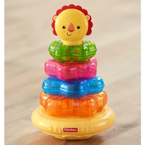 Fisher Price Svítící kroužky na tyči lvíček