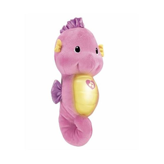 Fisher Price usínáček Dino mořský koník - růžový