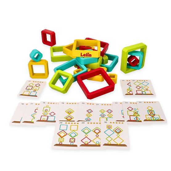 Geometrická balanční skládačka