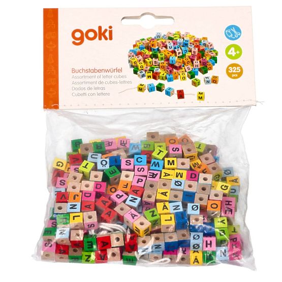 GOKI Barevné písmenka na navlékání