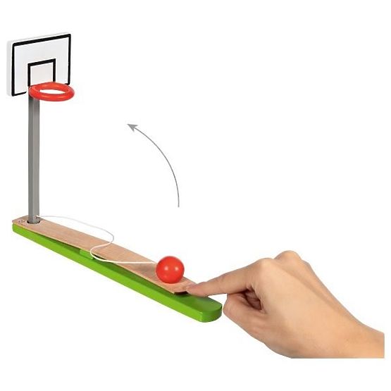 Goki hra na prstový basketbal