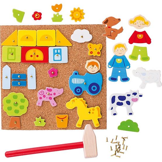 Goki korková zatloukací hra Farma