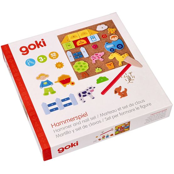 Goki korková zatloukací hra Farma