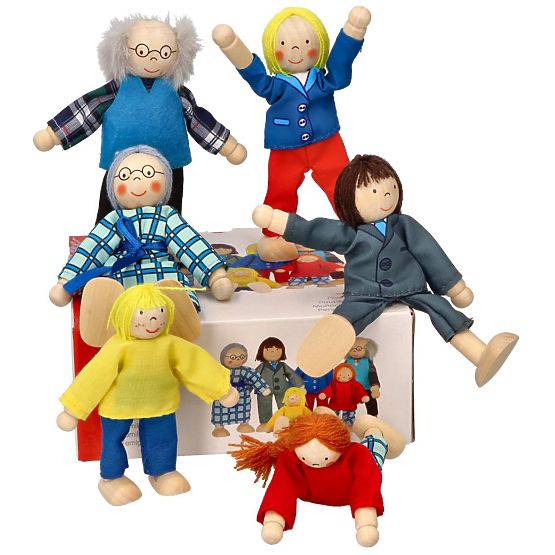 GOKI Rodinka - dřevěné panenky do domečku